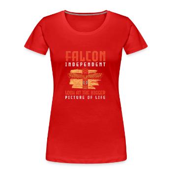 Totem Spirituell Freiheit Kunst - Frauen Premium Bio T-Shirt - Rot - Vorne - Mia (176cm)