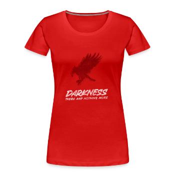 Crow Black Magic Black Smart - Women's Premium Organic T-Shirt - red - Front - Mia (176cm)