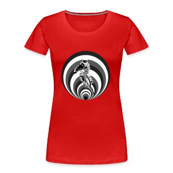 bmx race - T-shirt bio Premium Femme - rouge - Devant - Mia (176cm)