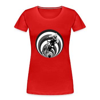 bmx race racing - T-shirt bio Premium Femme - rouge - Devant - Mia (176cm)