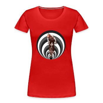 bmx race - T-shirt bio Premium Femme - rouge - Devant - Mia (176cm)