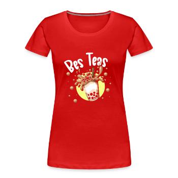 Kawaii Getränk Süß Kugeln - Frauen Premium Bio T-Shirt - Rot - Vorne - Mia (176cm)