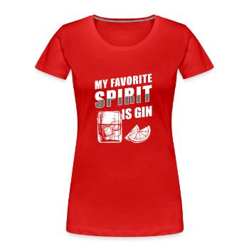 Alcool Fête Cocktail Liqueur - T-shirt bio Premium Femme - rouge - Devant - Mia (176cm)