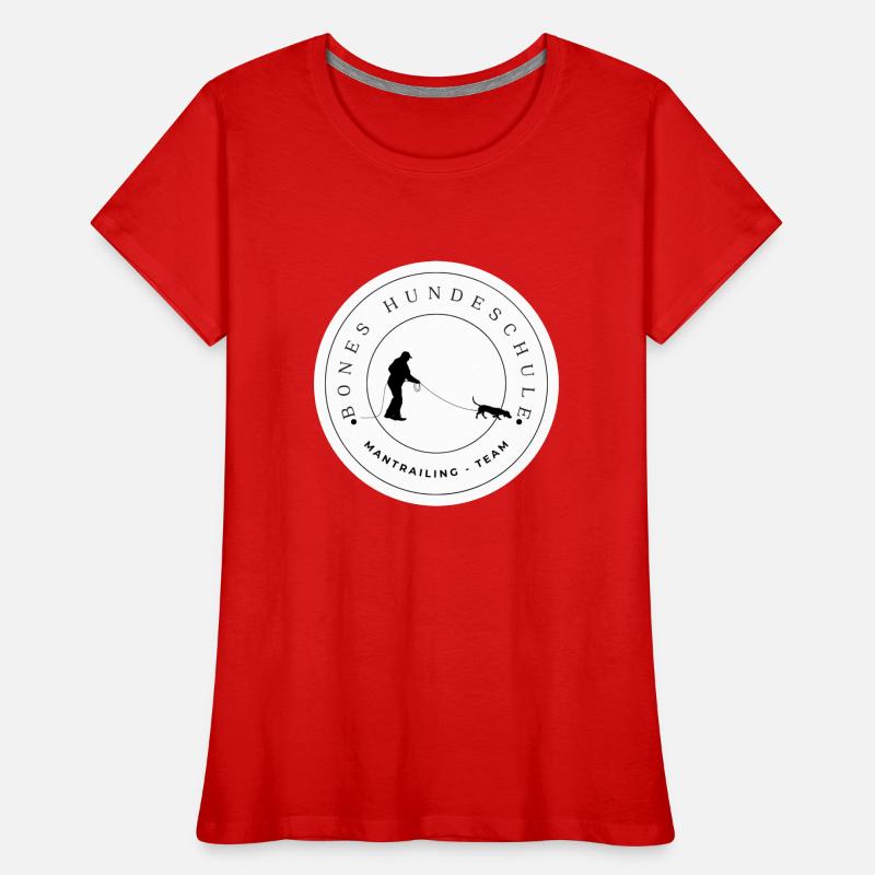 Bones Hundeschule Mantrailing Team Frauen Premium Bio T-Shirt