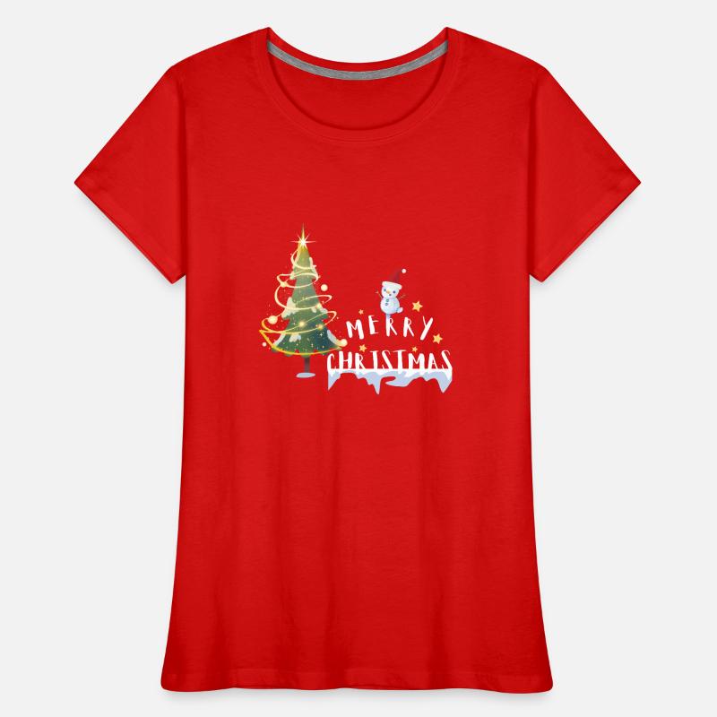 Christmas Tree Frauen Premium Bio T-Shirt