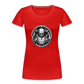 Musik Deejay House Robotik - Frauen Premium Bio T-Shirt - Rot - Vorne - Mia (176cm)