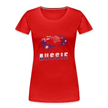Outback Tiere Urlaubsland - Frauen Premium Bio T-Shirt - Rot - Vorne - Mia (176cm)
