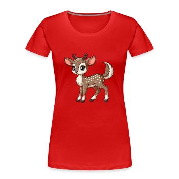 Mädchen Junggesellenabschied png - Frauen Premium Bio T-Shirt - Rot - Vorne - Mia (176cm)