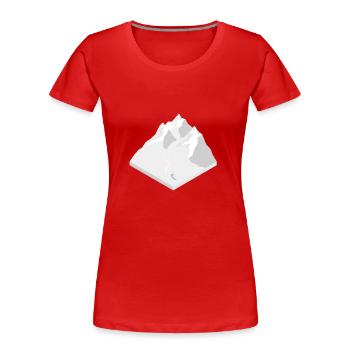 Freeride - T-shirt bio Premium Femme - rouge - Devant - Mia (176cm)