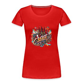 Alaaf, Kölner Karneval, Fasching - Frauen Premium Bio T-Shirt - Rot - Vorne - Mia (176cm)