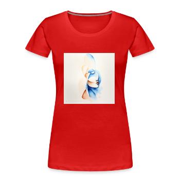Women's Art - Women's Premium Organic T-Shirt - red - Front - Mia (176cm)