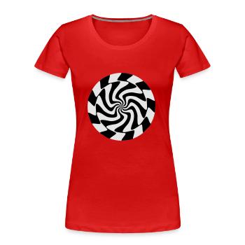 inner_vision - Frauen Premium Bio T-Shirt - Rot - Vorne - Mia (176cm)