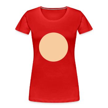 Circle-dos - Frauen Premium Bio T-Shirt - Rot - Vorne - Mia (176cm)