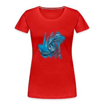 strudel - Frauen Premium Bio T-Shirt - Rot - Vorne - Mia (176cm)