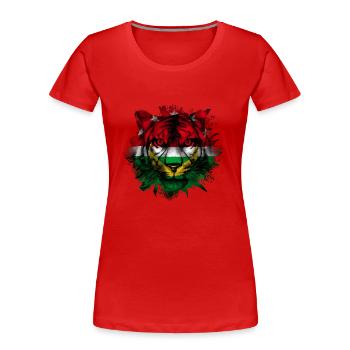Union du Maghreb arabe - T-shirt bio Premium Femme - rouge - Devant - Mia (176cm)