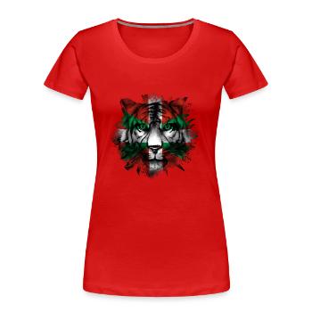 Basque Country - Women's Premium Organic T-Shirt - red - Front - Mia (176cm)
