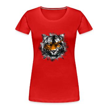 Zypern - Frauen Premium Bio T-Shirt - Rot - Vorne - Mia (176cm)