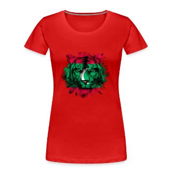Malediven - Frauen Premium Bio T-Shirt - Rot - Vorne - Mia (176cm)