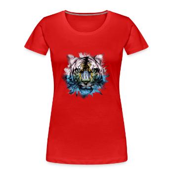 Saint-Marin - T-shirt bio Premium Femme - rouge - Devant - Mia (176cm)