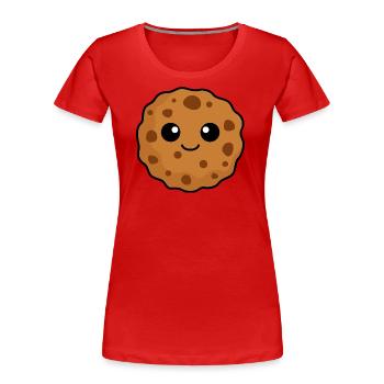 Kekse Comic - Frauen Premium Bio T-Shirt - Rot - Vorne - Mia (176cm)
