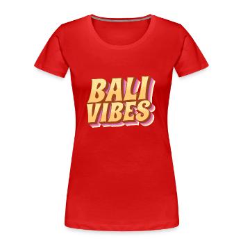 Bali - Indonésie - T-shirt bio Premium Femme - rouge - Devant - Mia (176cm)