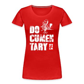 Documentary Film - Frauen Premium Bio T-Shirt - Rot - Vorne - Mia (176cm)