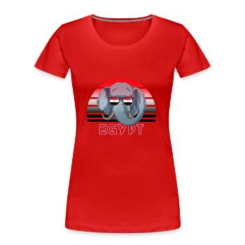 Ägypten - Frauen Premium Bio T-Shirt - Rot - Vorne - Mia (176cm)