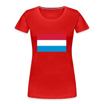 Nationalflagge von Holland - Frauen Premium Bio T-Shirt - Rot - Vorne - Mia (176cm)