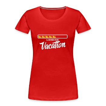Sizilien Flagge Italien Palermo Trinacria Italia - Frauen Premium Bio T-Shirt - Rot - Vorne - Mia (176cm)
