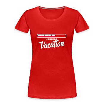 Pologne Drapeau utilisé Look Polska Drapeau polonais - T-shirt bio Premium Femme - rouge - Devant - Mia (176cm)