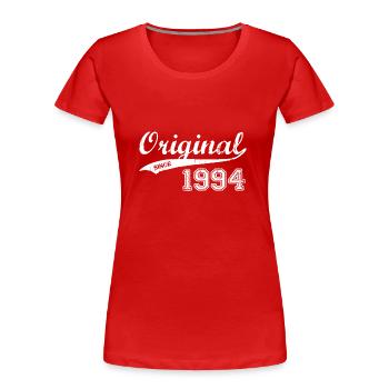 1994 - Frauen Premium Bio T-Shirt - Rot - Vorne - Mia (176cm)