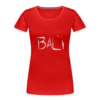 Bali - Indonésie - T-shirt bio Premium Femme - rouge - Devant - Mia (176cm)