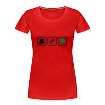 Chimney sweeper - Women's Premium Organic T-Shirt - red - Front - Mia (176cm)