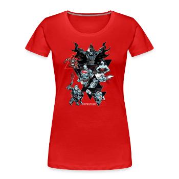 Justice League Charaktere - Frauen Premium Bio T-Shirt - Rot - Vorne - Mia (176cm)