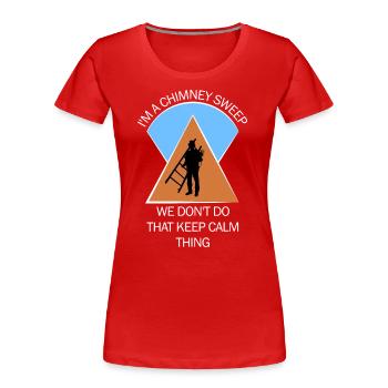 Schornsteinfeger Schlotfeger - Frauen Premium Bio T-Shirt - Rot - Vorne - Mia (176cm)