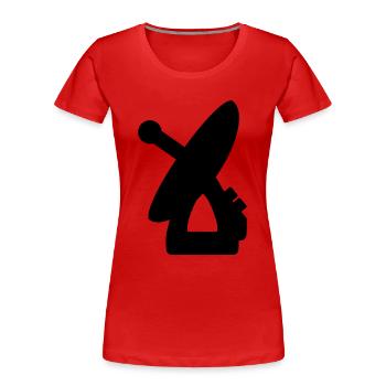 Radar Maschine Gerät Geschenkidee Aufnahme - Frauen Premium Bio T-Shirt - Rot - Vorne - Mia (176cm)