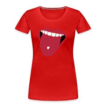 Drugs - Frauen Premium Bio T-Shirt - Rot - Vorne - Mia (176cm)