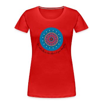 Soul colours - Women's Premium Organic T-Shirt - red - Front - Mia (176cm)