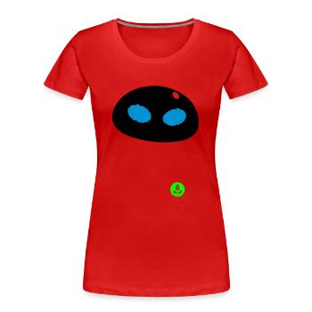 WALL-E Eve Pflanzen - Frauen Premium Bio T-Shirt - Rot - Vorne - Mia (176cm)