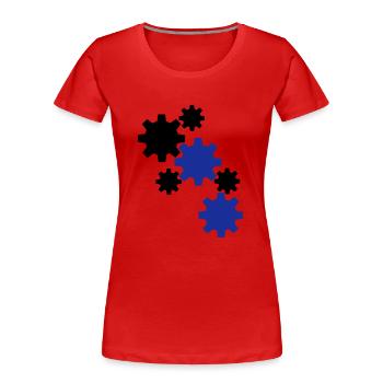 Robotics - Women's Premium Organic T-Shirt - red - Front - Mia (176cm)