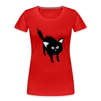 kater - T-shirt bio Premium Femme - rouge - Devant - Mia (176cm)
