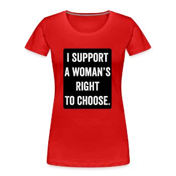 Frauenrechte - Frauen Premium Bio T-Shirt - Rot - Vorne - Mia (176cm)