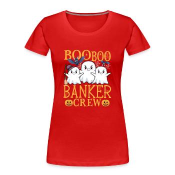 Banker uu Bankkaufmann - Frauen Premium Bio T-Shirt - Rot - Vorne - Mia (176cm)