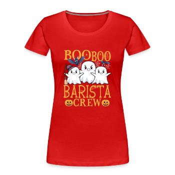 Barista uu Funny Barista - Women's Premium Organic T-Shirt - red - Front - Mia (176cm)