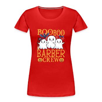 Friseur uu Lustiger Friseur - Frauen Premium Bio T-Shirt - Rot - Vorne - Mia (176cm)