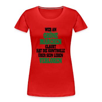 Witze Grüne Die Grünen Habeck Baerbock Partei - Frauen Premium Bio T-Shirt - Rot - Vorne - Mia (176cm)