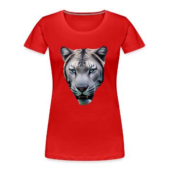 promise - Women's Premium Organic T-Shirt - red - Front - Mia (176cm)