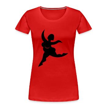 curvy girls6 - Frauen Premium Bio T-Shirt - Rot - Vorne - Mia (176cm)
