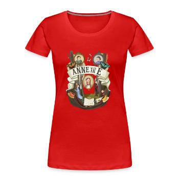 Anne with an E - Women's Premium Organic T-Shirt - red - Front - Mia (176cm)