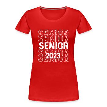 Senioren 2023 - Frauen Premium Bio T-Shirt - Rot - Vorne - Mia (176cm)